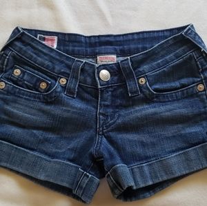 Designer True Religion Cuffed Jean Short